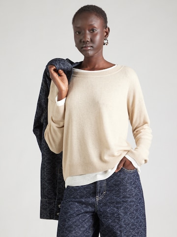 BOSS Sweater 'Femok' in Beige: front