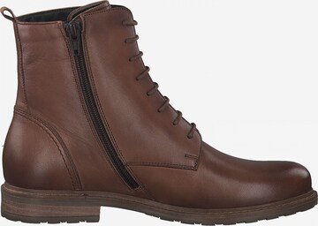 TAMARIS Lace-Up Ankle Boots in Brown