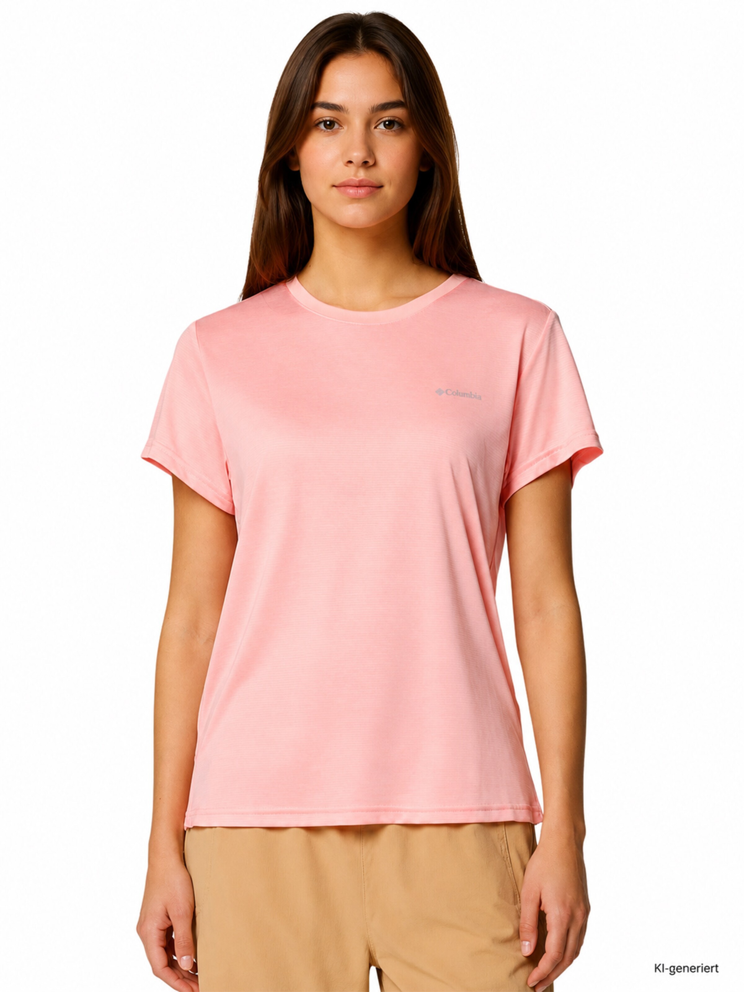 Maglia funzionale 'BlueVista Hill™' di Columbia Sportswear in rosa: frontale