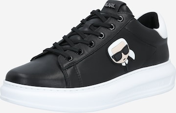 Karl Lagerfeld - Zapatillas deportivas bajas 'Kapri' en negro: frente