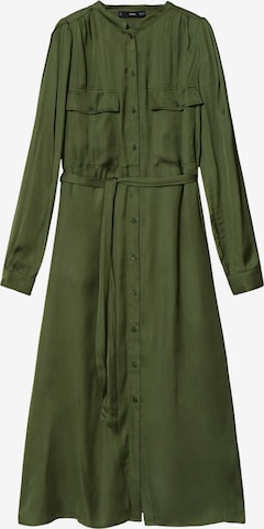 MANGO Shirt Dress 'DOMINIC' in Green: front