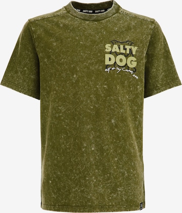 T-Shirt WE Fashion en vert : devant