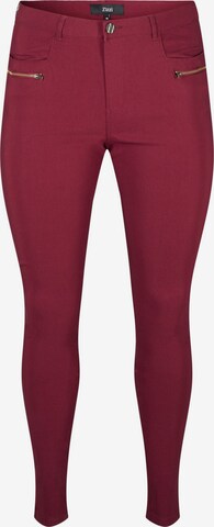 Zizzi Skinny Pants 'JEVA' in Red: front