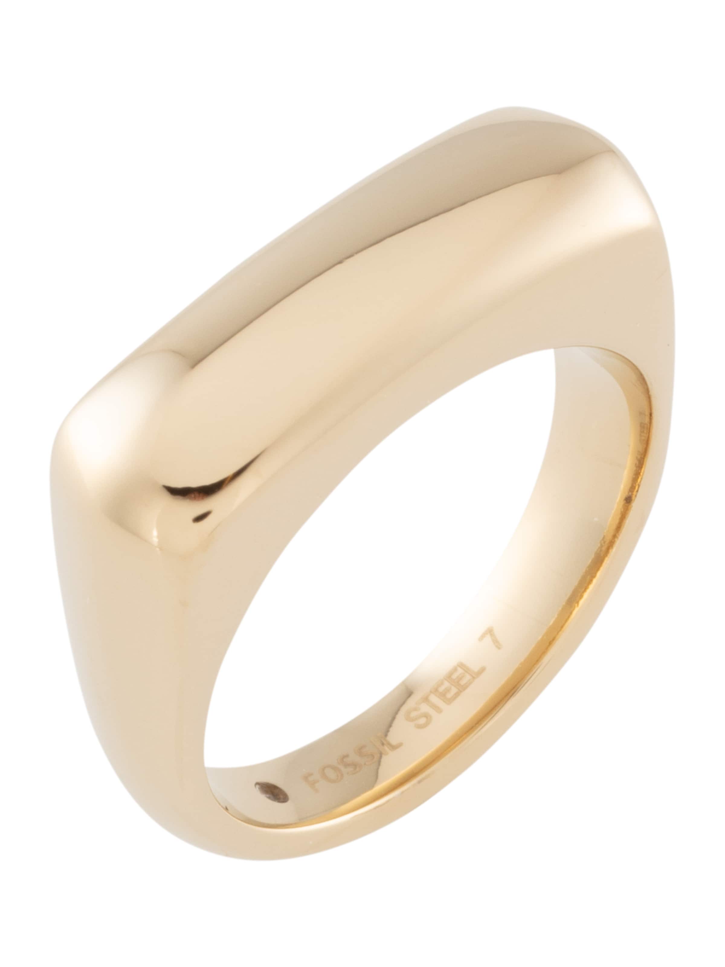 FOSSIL Ring 'HERITAGE' in Gold: Vorderseite