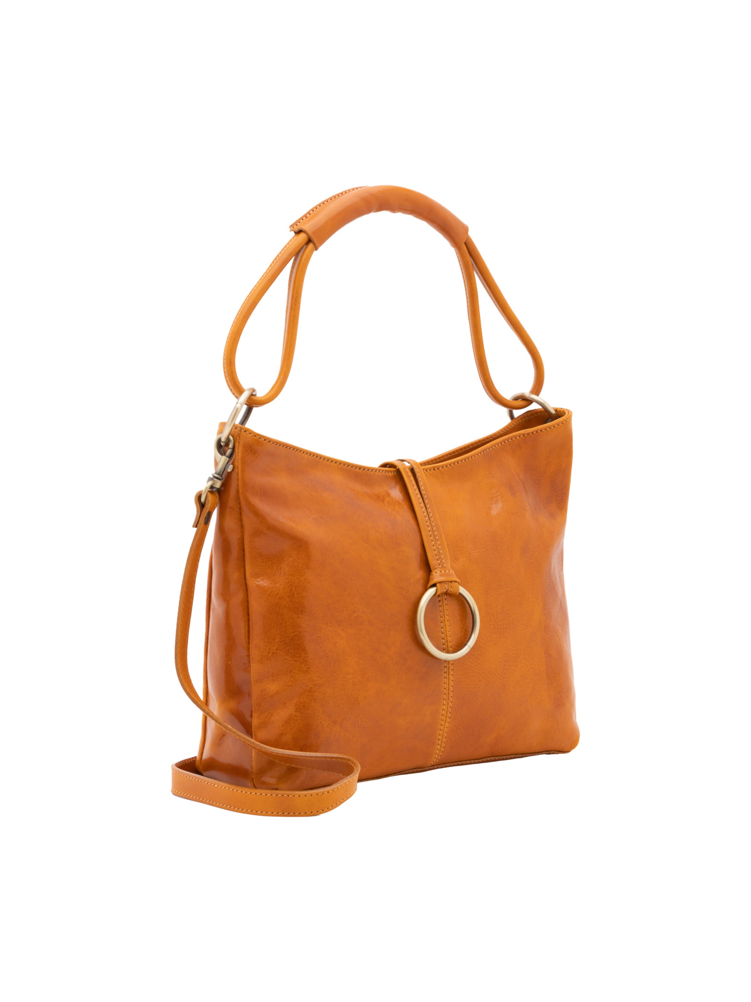 Borsa a spalla di Viola Castellani in giallo: frontale