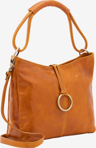 Viola Castellani Schultertasche in Gelb: Vorderseite