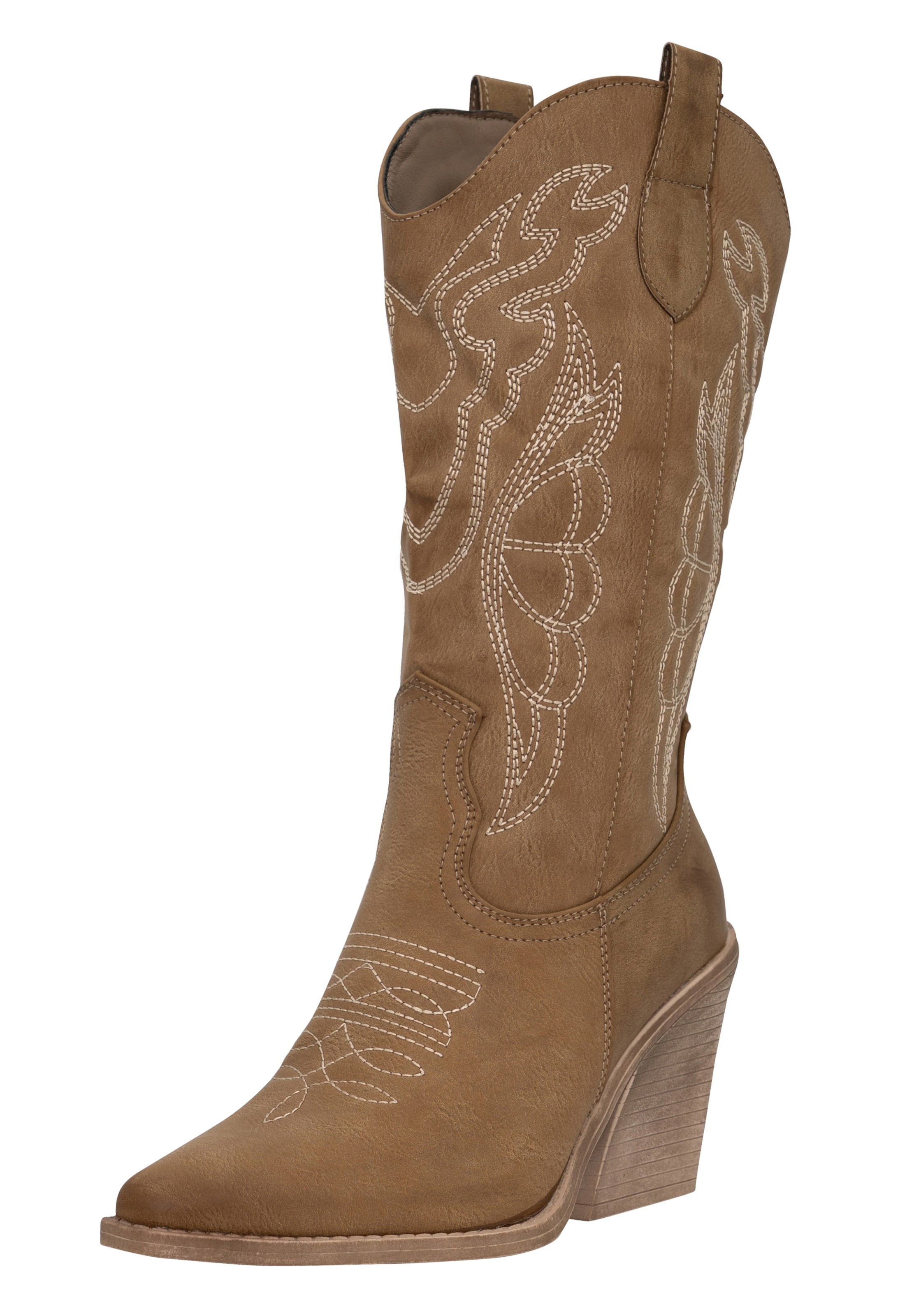 Stivale da cowboy di Salinyang in verde: frontale