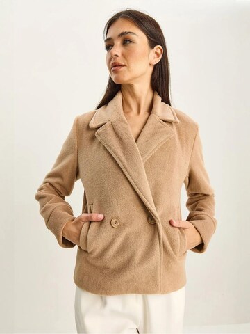 Manteau mi-saison Bianco Lucci en marron : devant