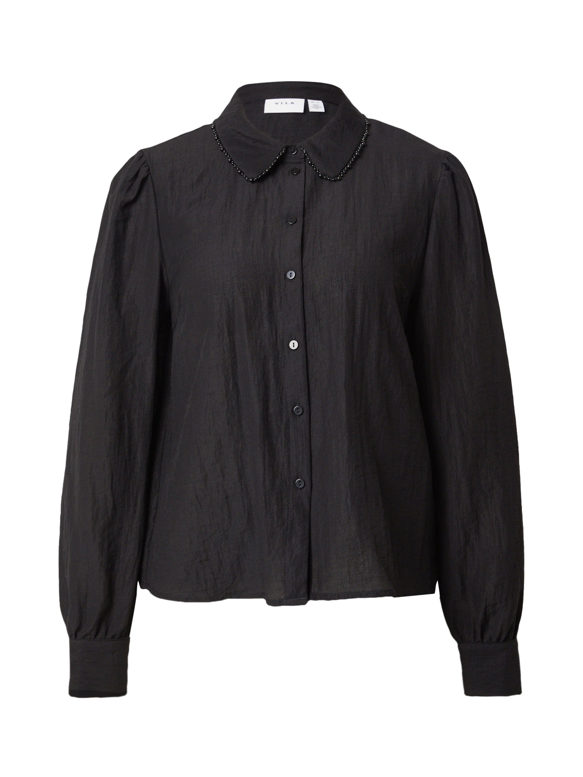 VILA Μπλούζα σε μαύρο: μπροστά