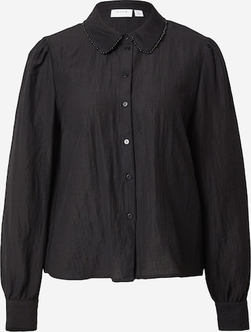 VILABluza - crna boja: prednji dio