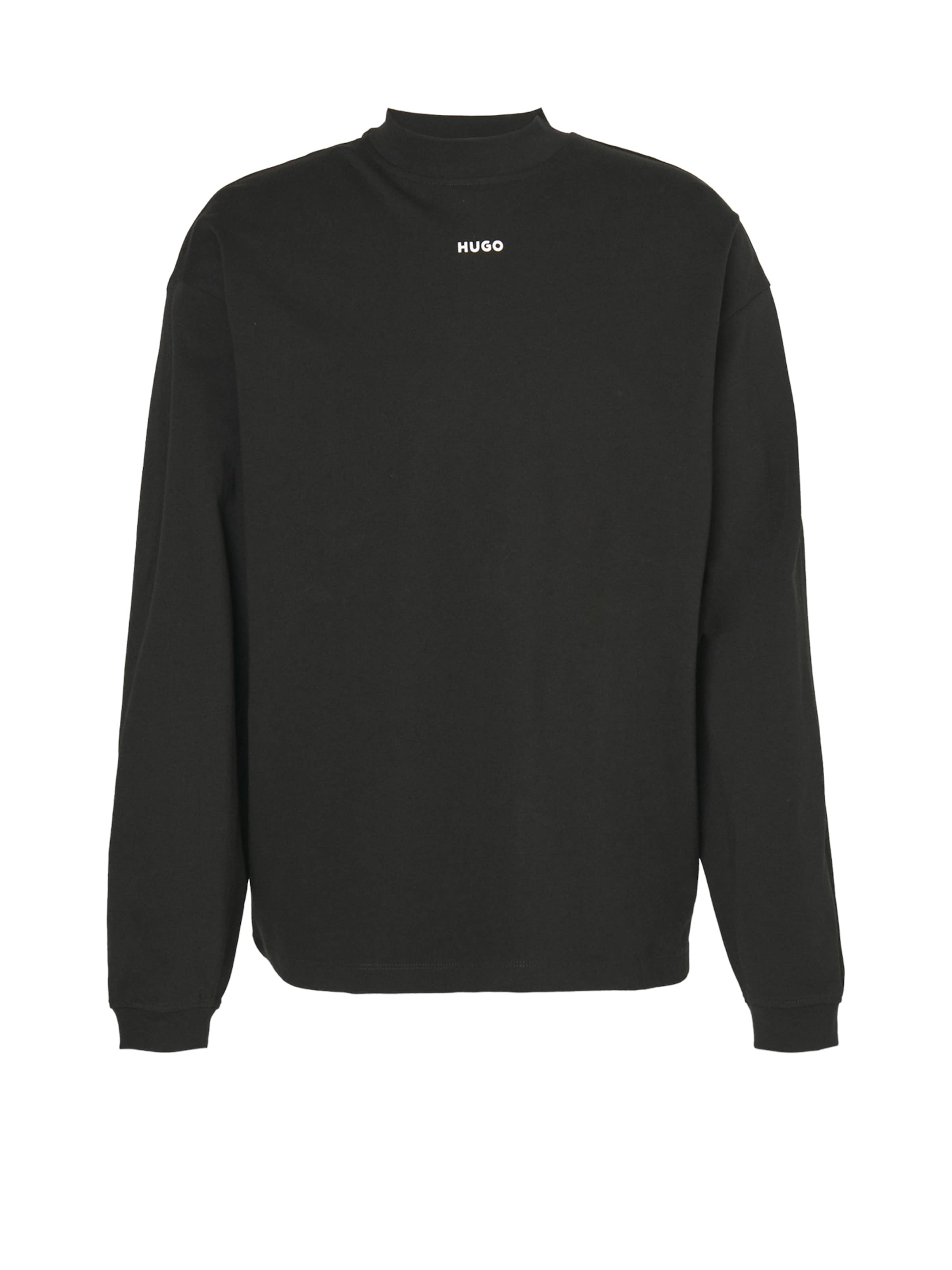 HUGO Koszulka 'Dapaso' w kolorze czarny: przód