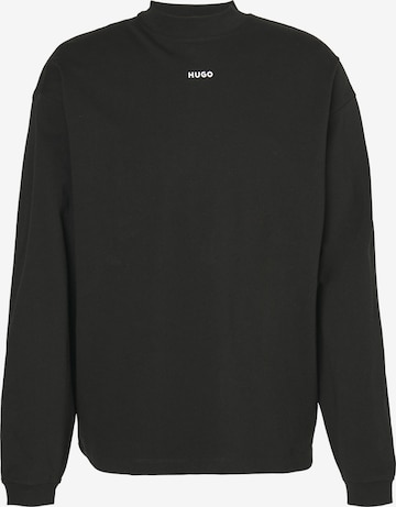 juoda HUGO Marškinėliai 'Dapaso': priekis