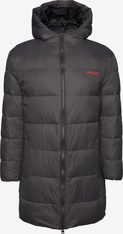 HUGO Red Winter Jacket in Grey: front