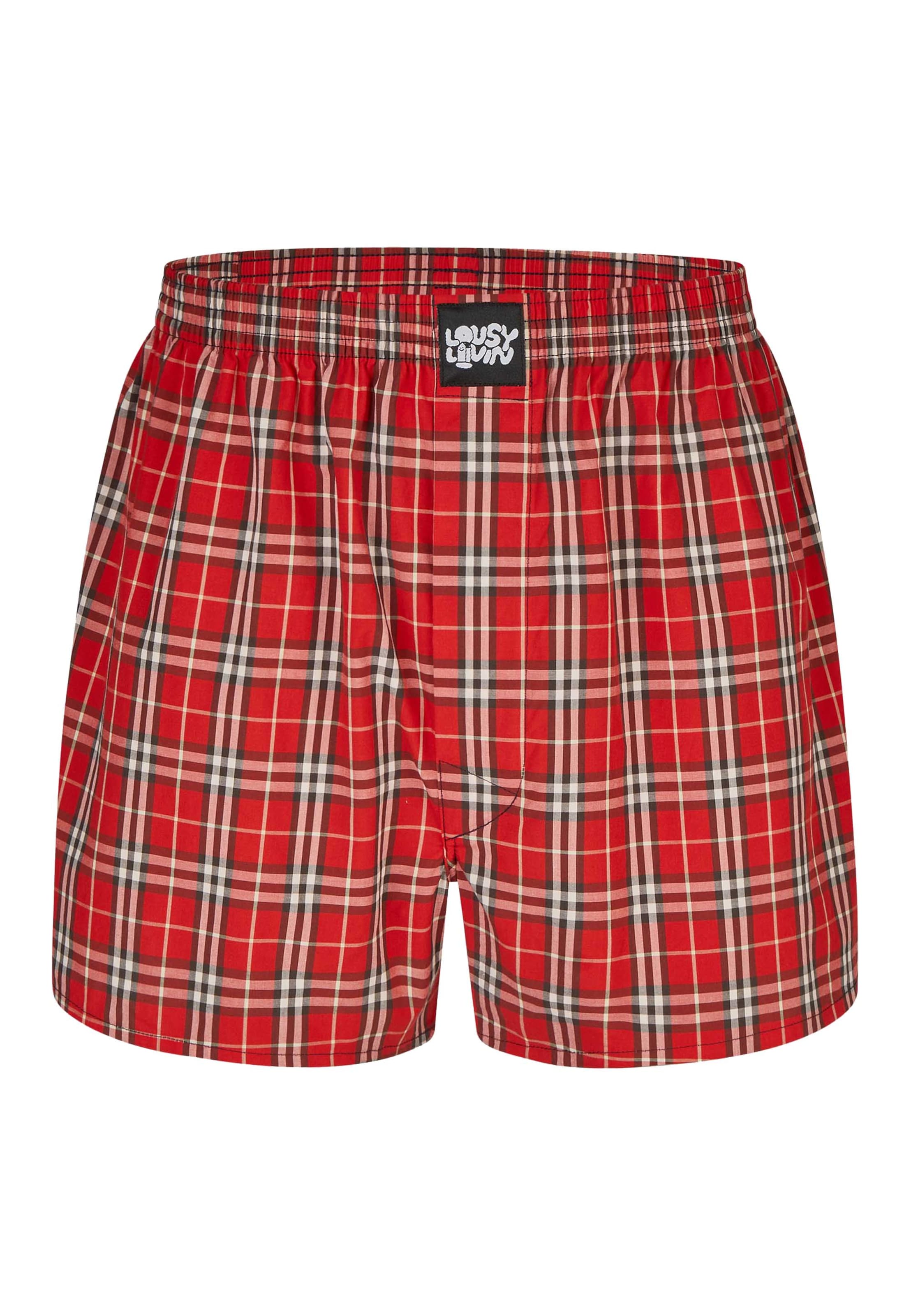 Lousy Livin Boxer shorts 'Check' in Blue