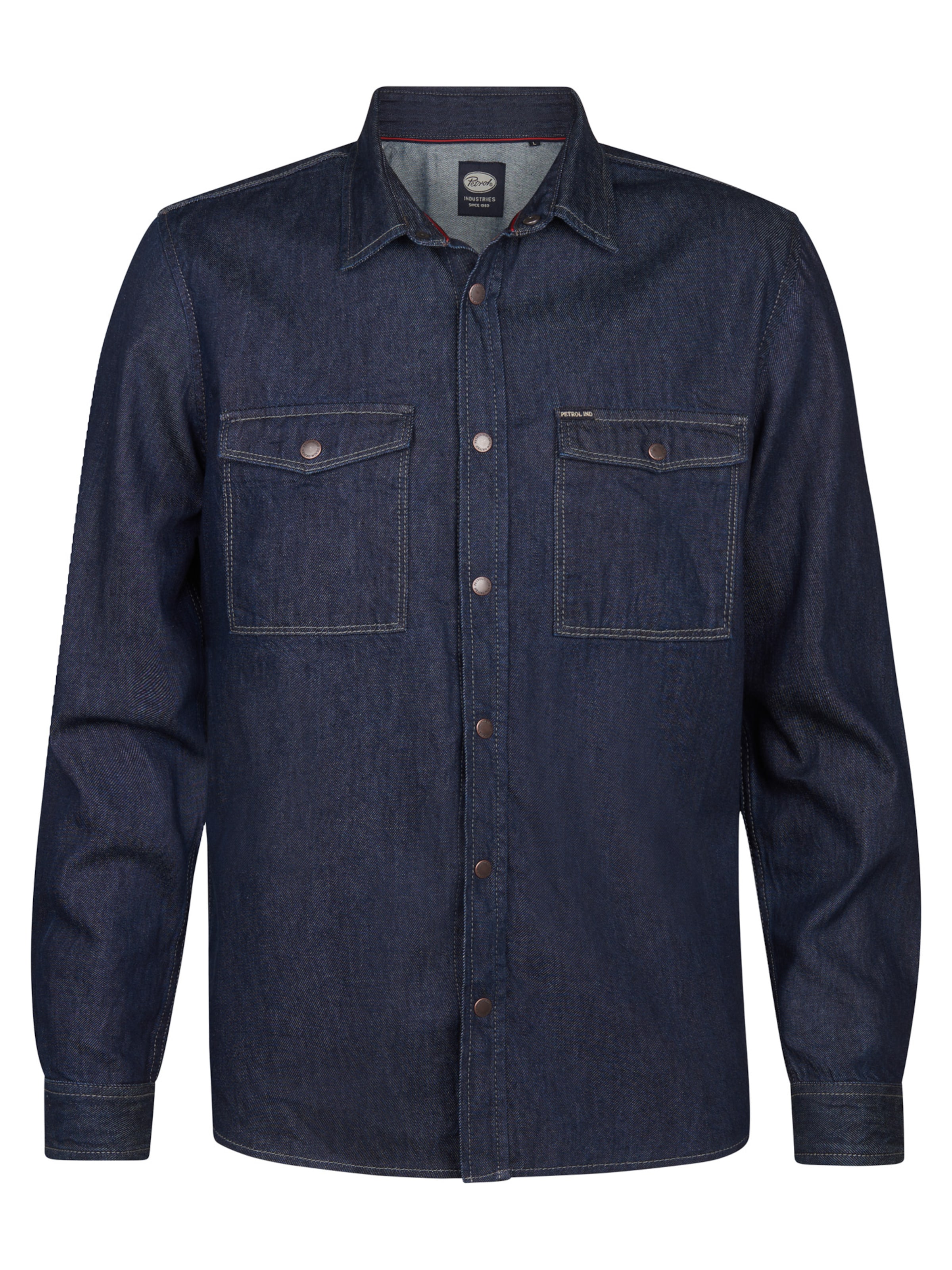 Petrol Industries Regular fit Button Up Shirt 'Cody' in Blue: front