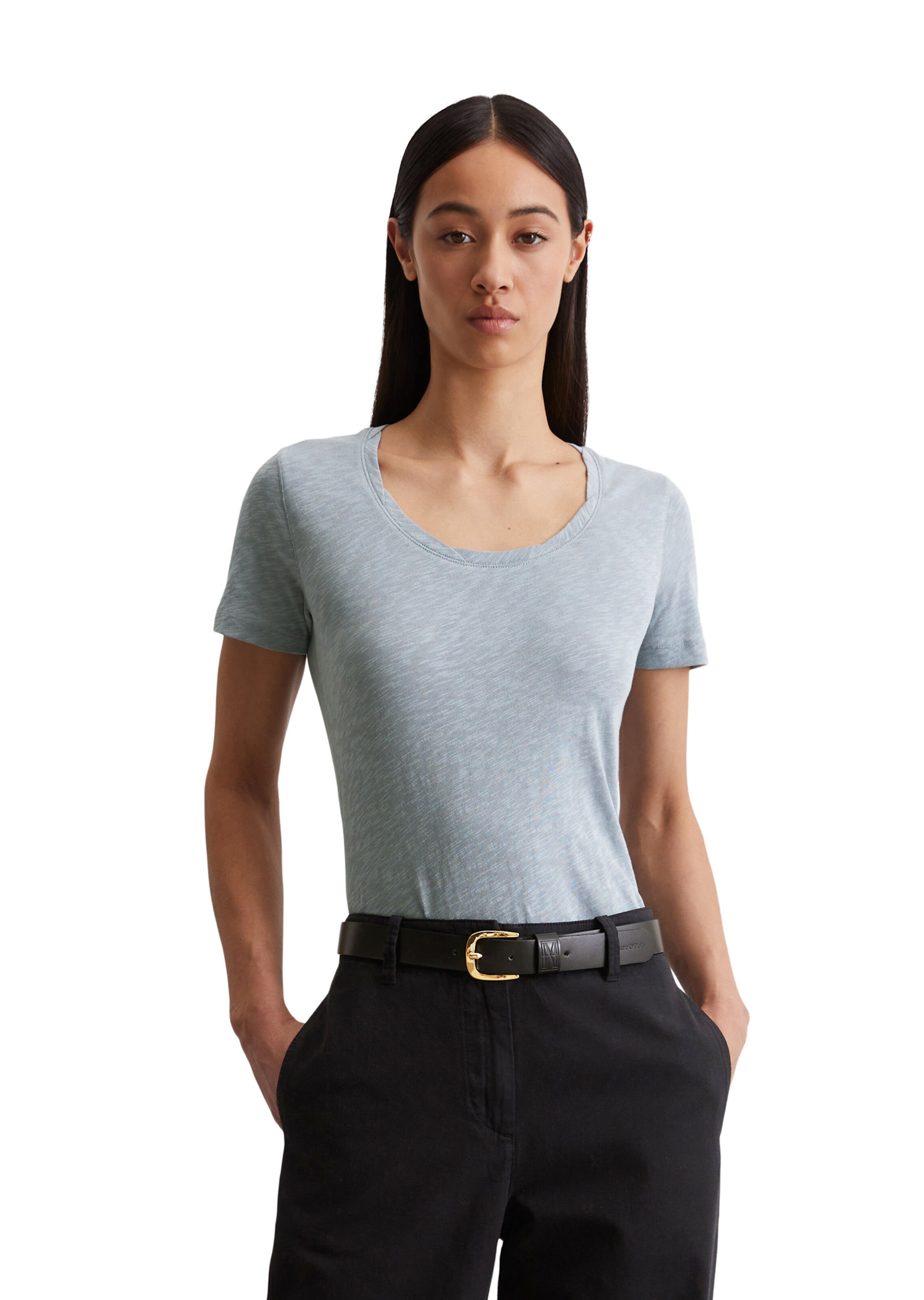 Marc O'Polo Shirt in Blauw: voorkant