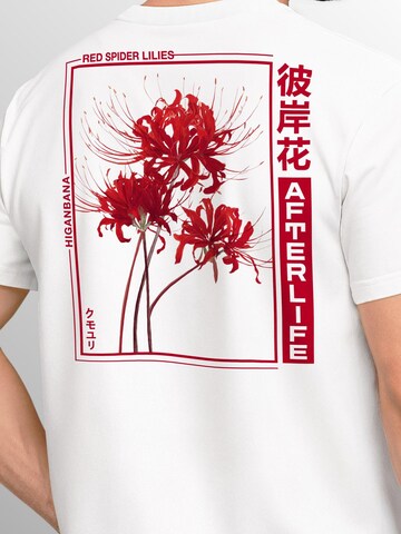 Neverless Shirt 'Spider Lilies' in White