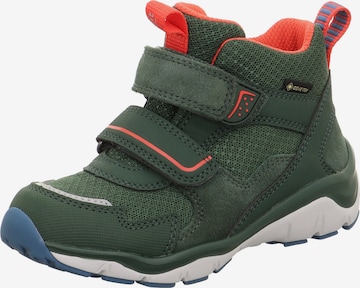 SUPERFIT حذاء برقبة عالية 'Sport5' بلون أخضر: الأمام