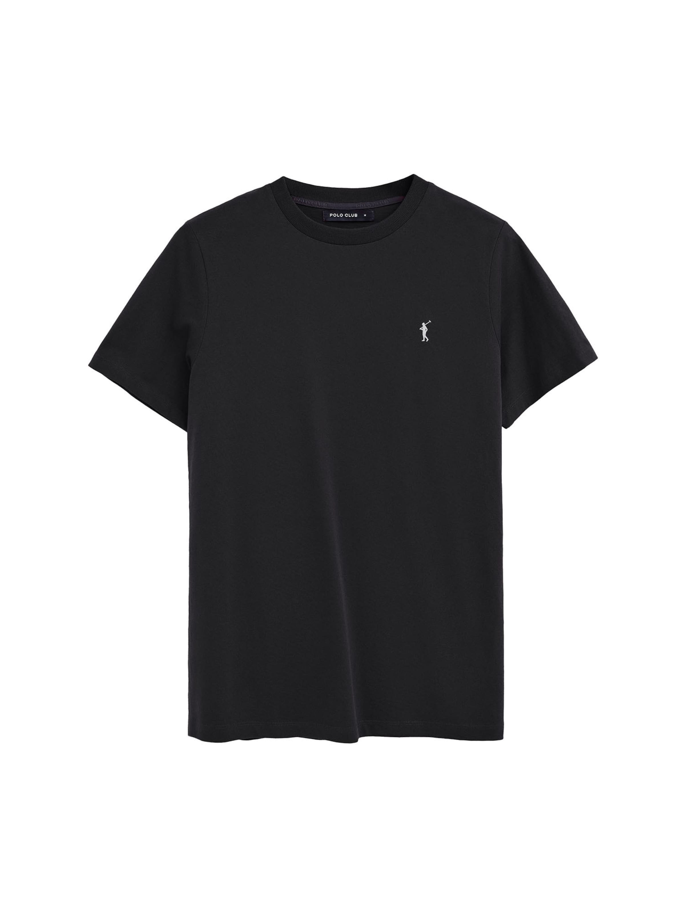 Polo Club T-Shirt in Schwarz: Vorderseite