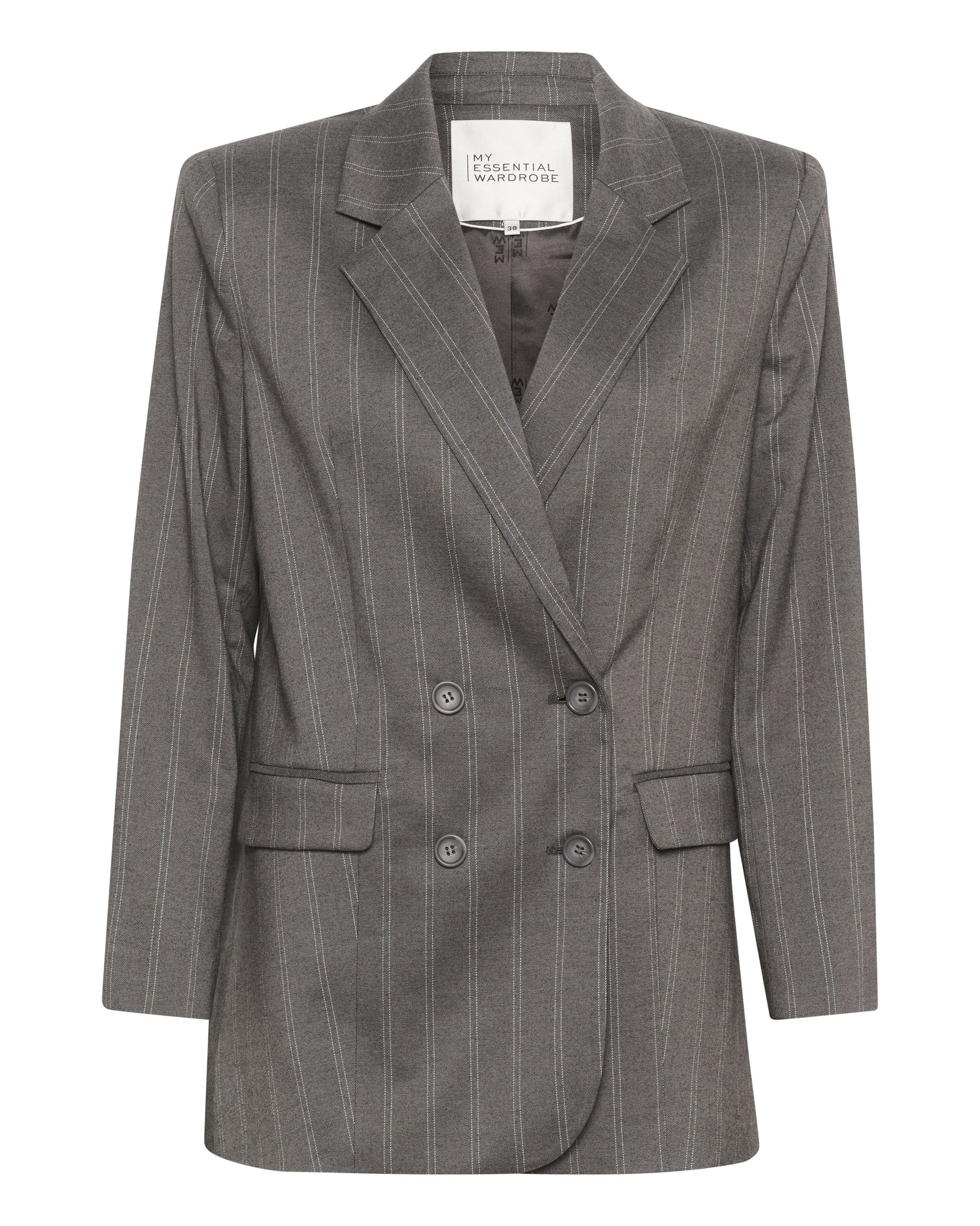 My Essential Wardrobe Blejzer 'Tito' - Sivá: predná strana