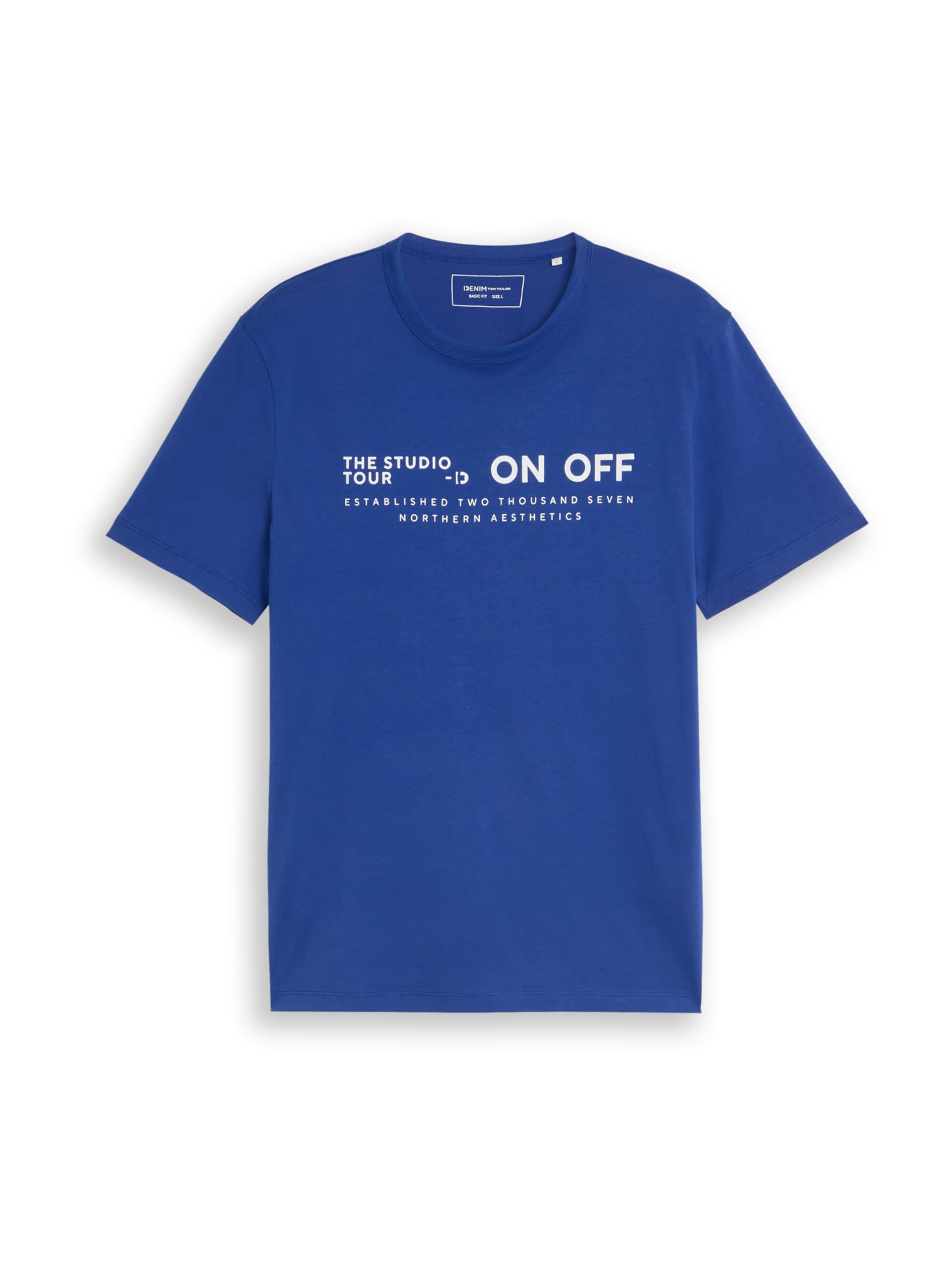 TOM TAILOR DENIM - Camiseta en azul: frente