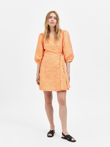 SELECTED FEMME Kjole 'Jacquard' i orange