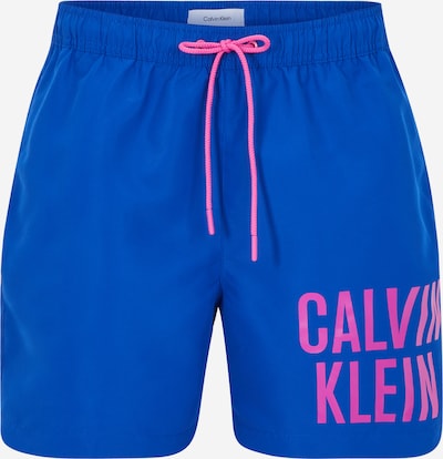 Șorturi de baie Calvin Klein Swimwear pe albastru regal / roz pitaya, Vizualizare produs