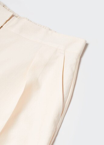 MANGO Regular Pantalon 'Ela' in Beige