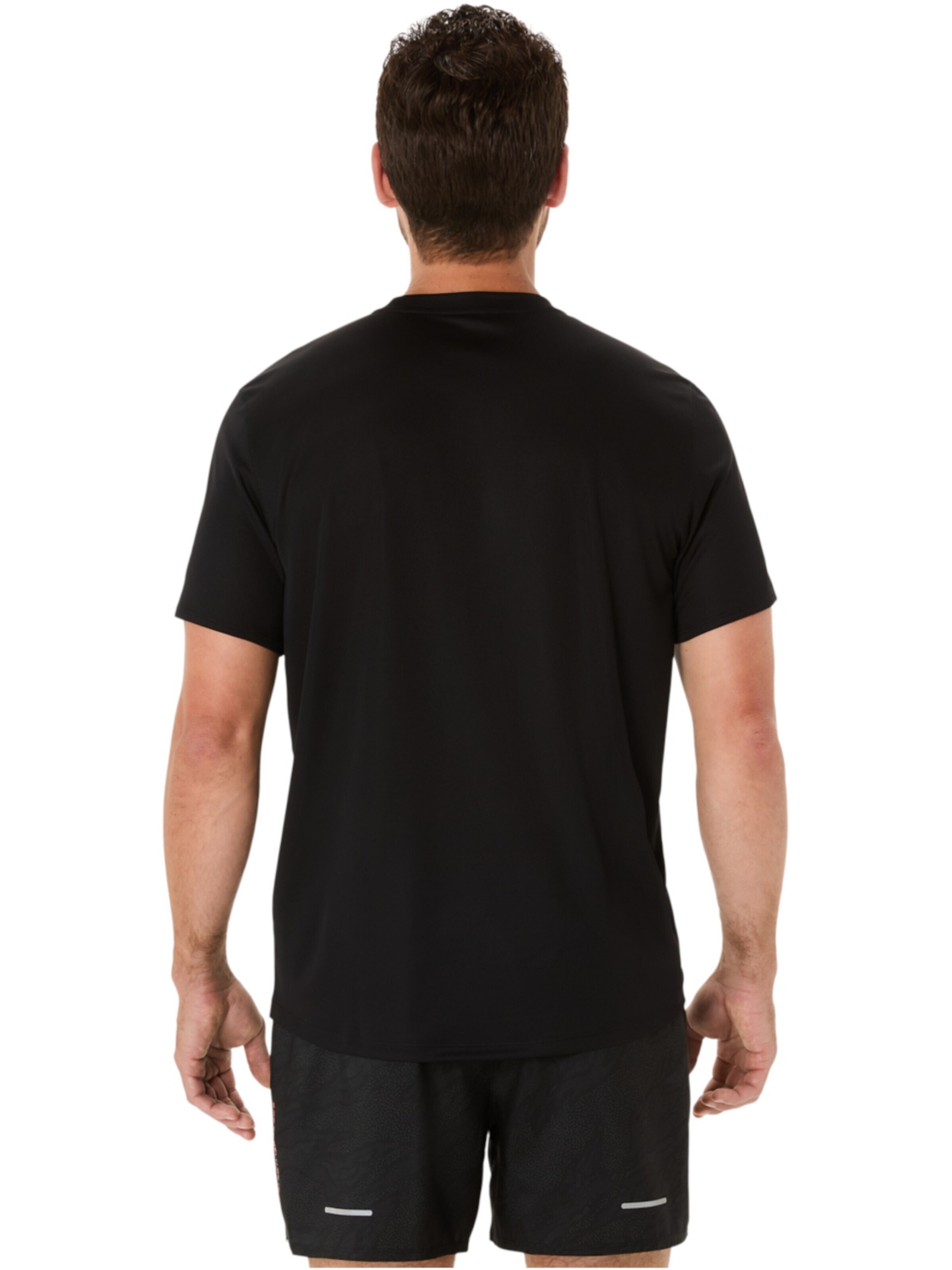 ASICS Shirt 'ASICS Fujitrail Logo SS Top' in Zwart