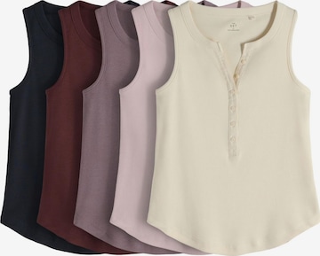 smėlio The Set Palaidinė be rankovių: priekis