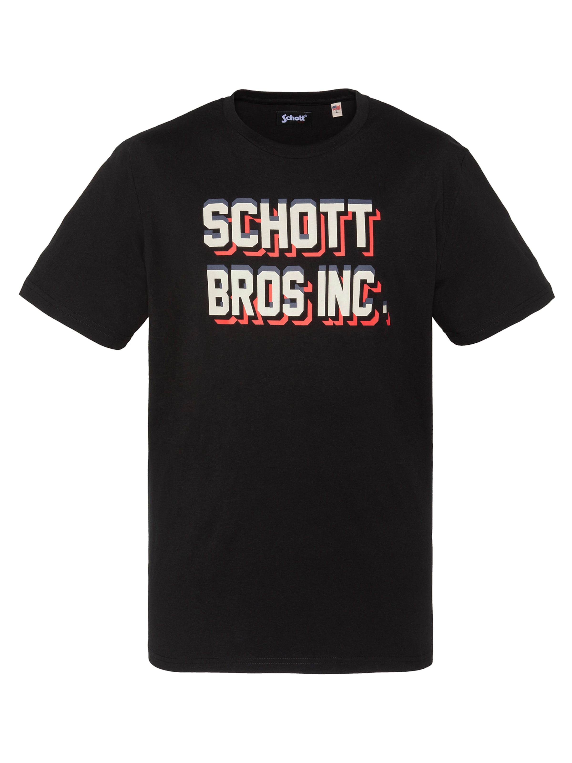 Schott NYC Shirt‌‌‌‌‌‌‌ in Schwarz: Vorderseite