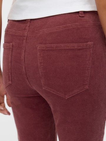 VERO MODA Flared Broek 'VMSiga' in Bruin
