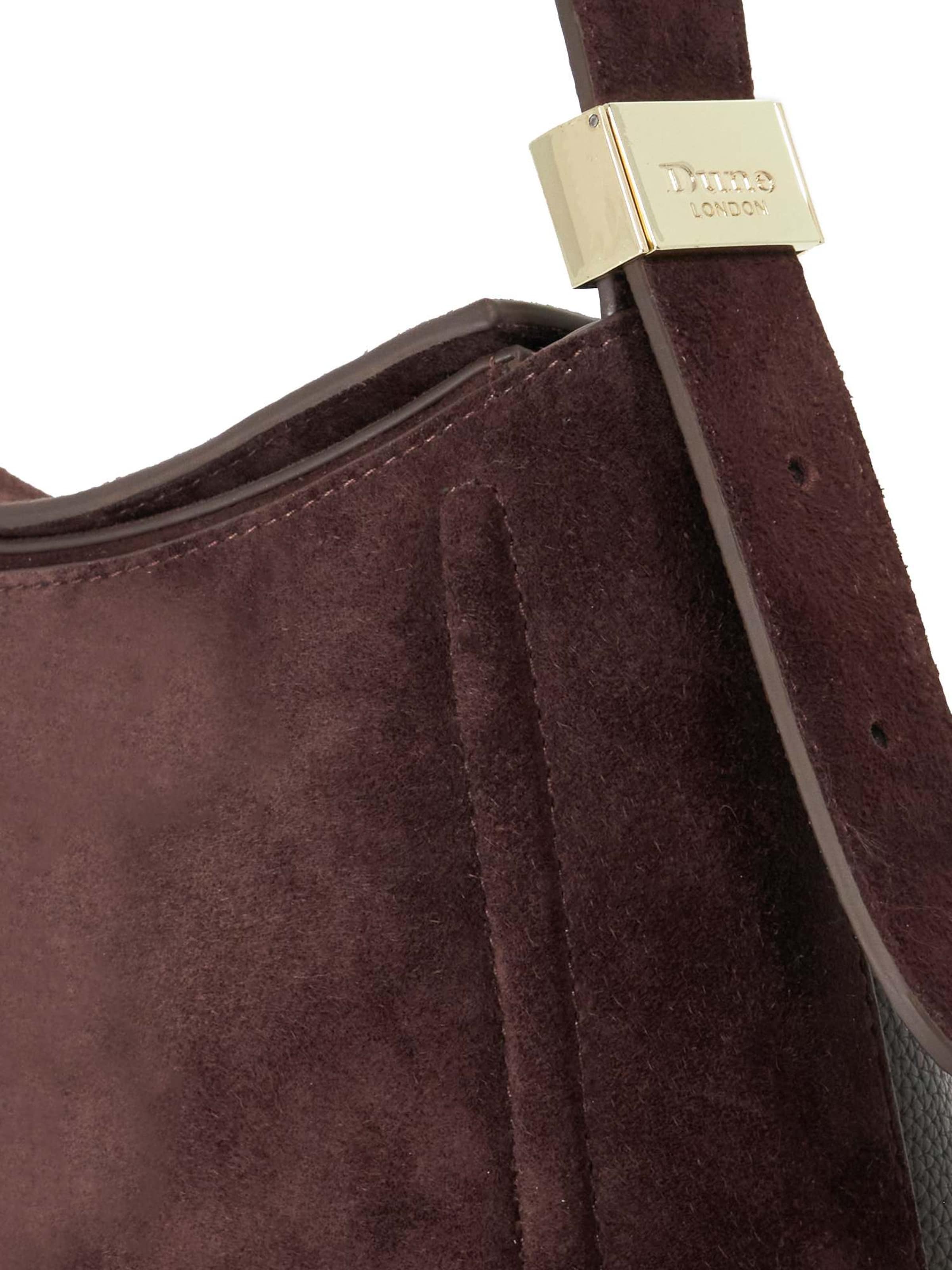 Dune LONDON Schultertasche 'Dependent' in Braun