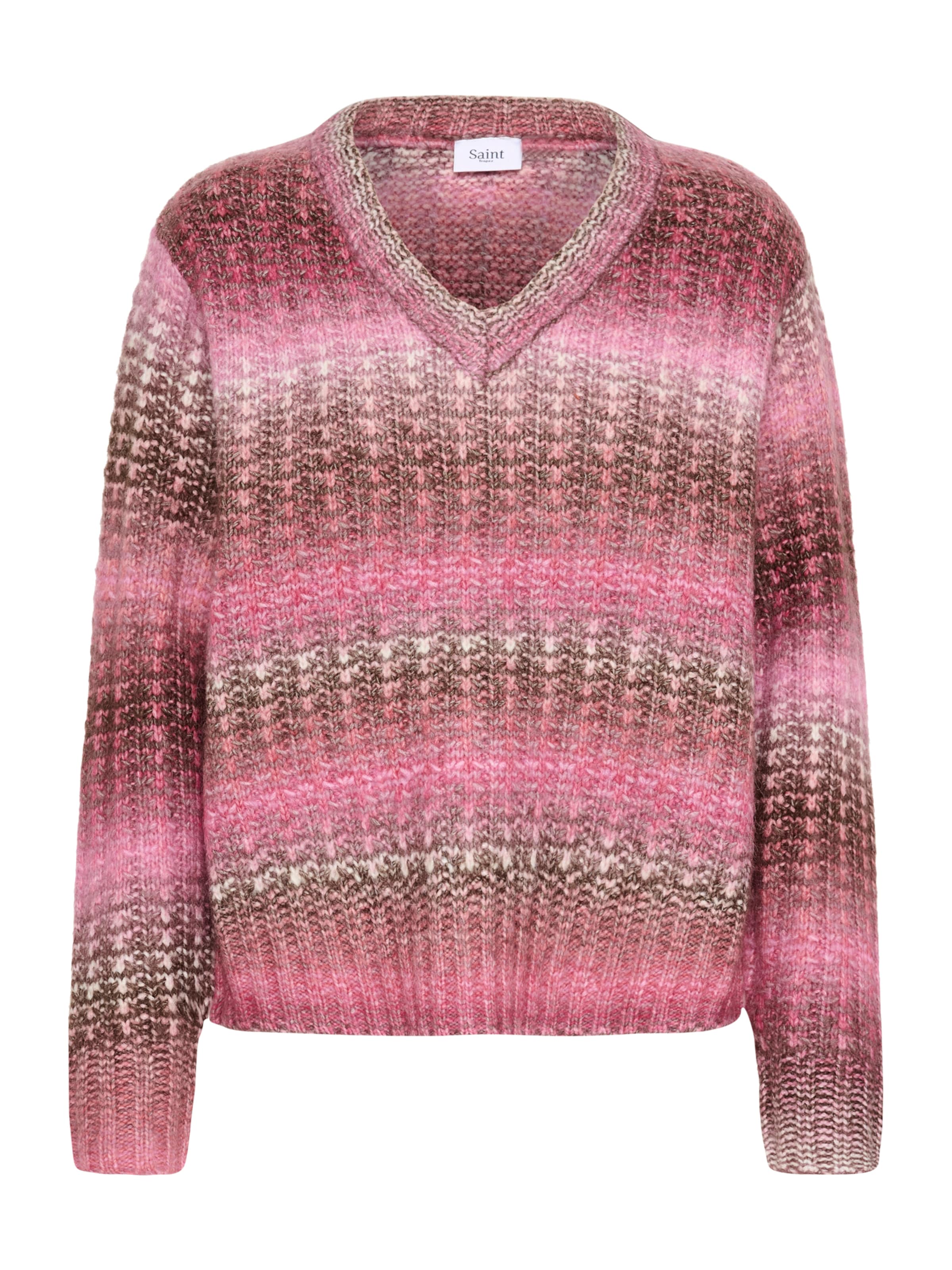 SAINT TROPEZ Sveter 'Mirabel' - Ružová: predná strana