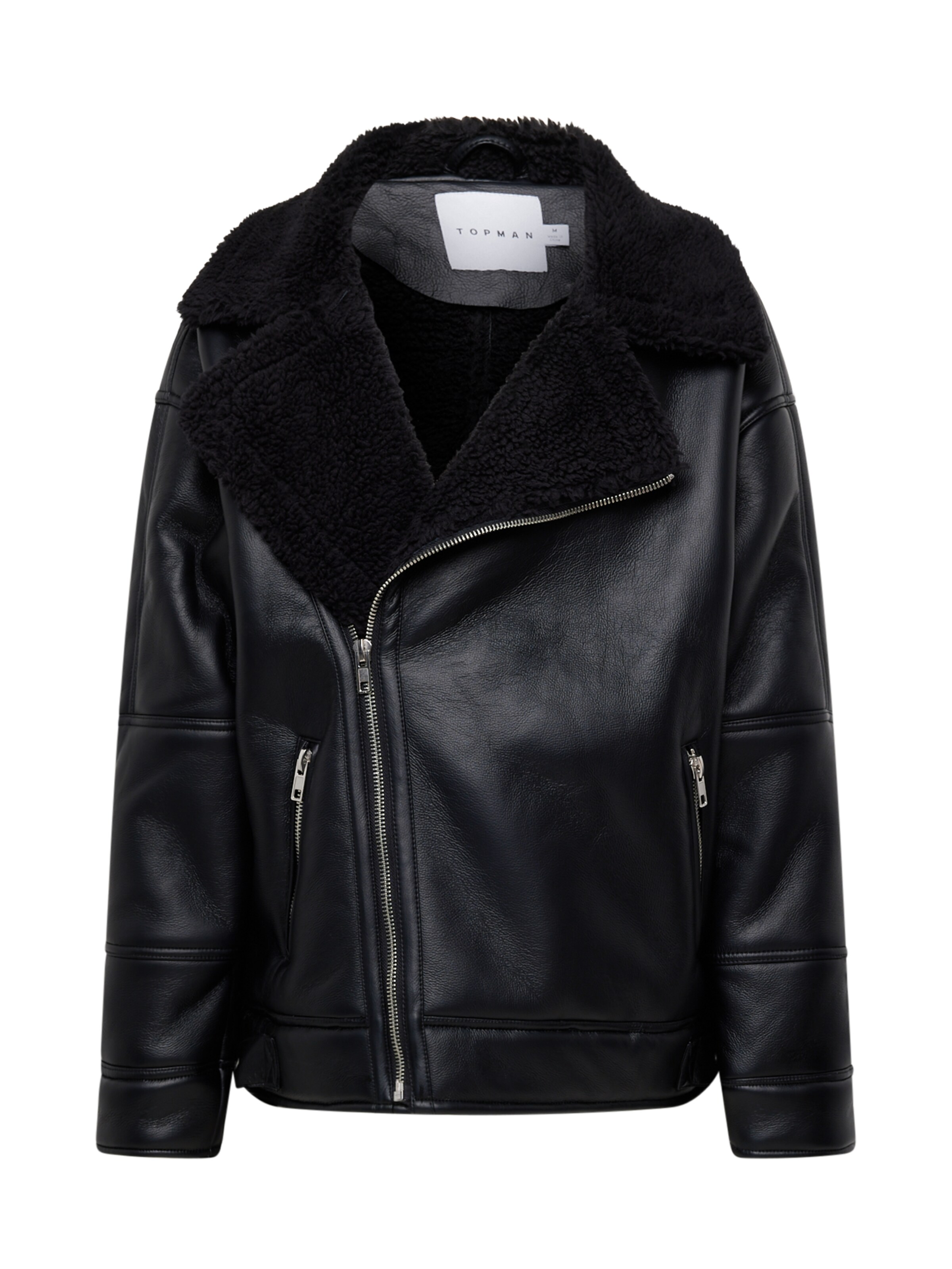 TOPMAN Between-season jacket in Black: front