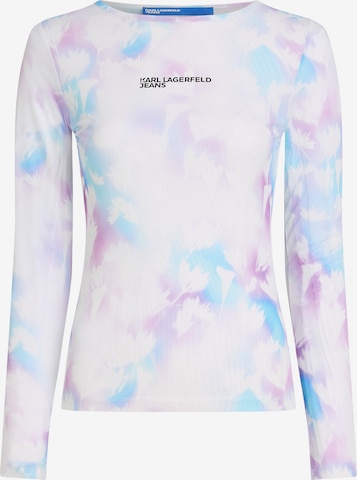 balta KARL LAGERFELD JEANS Marškinėliai: priekis