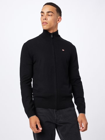 Vestes en maille 'DAMAVAND' NAPAPIJRI en noir : devant