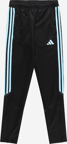 ADIDAS PERFORMANCE Regular Workout Pants 'Tiro 23 Club' in Black: front