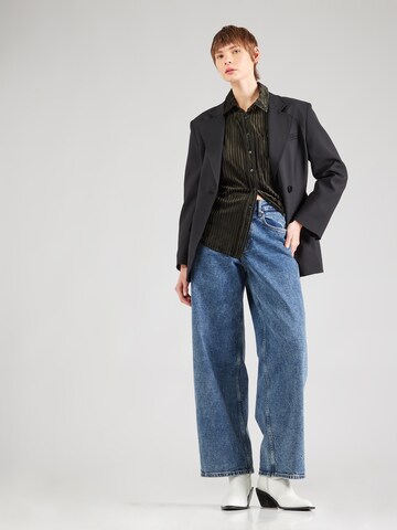 GAP Bluse 'VELVET' in Schwarz