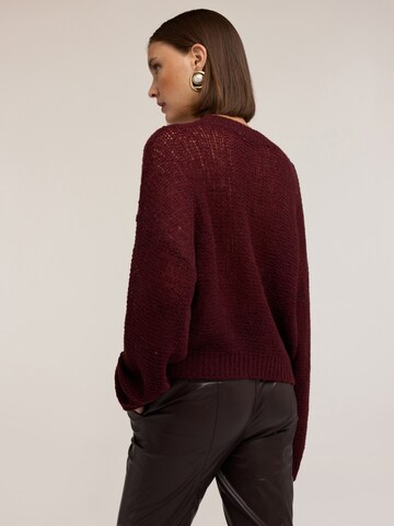 MOTIVI Knit cardigan in Red