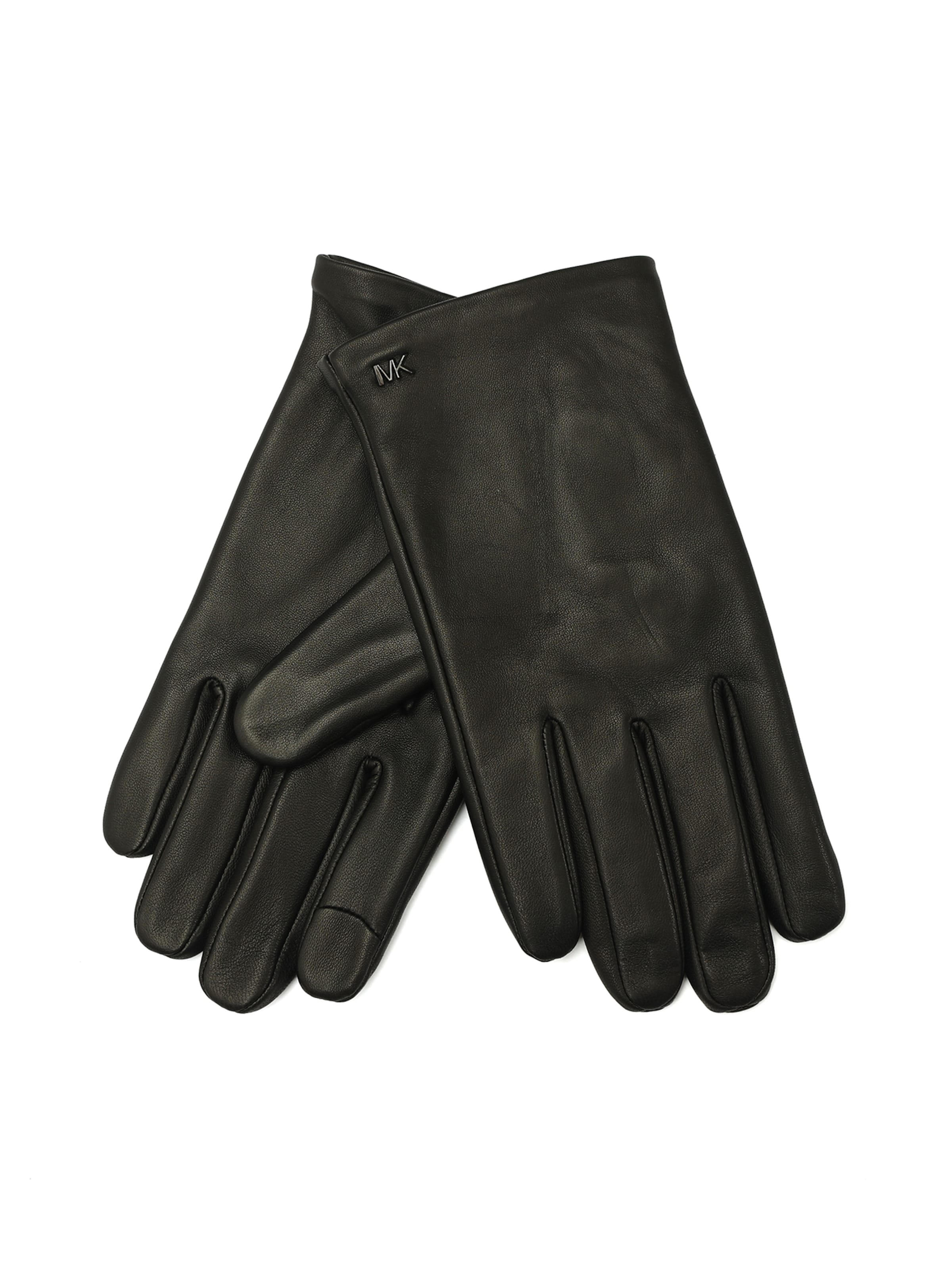 MICHAEL Michael Kors Full Finger Gloves in Black: front