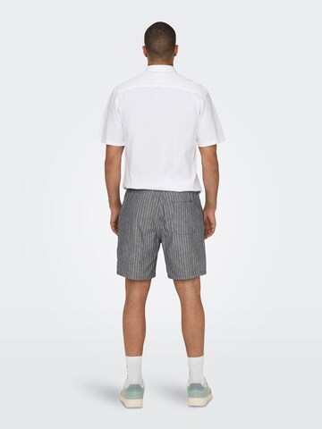 Only & Sons Regular Shorts 'Tel' in Grau