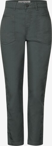 STREET ONE Slim fit Pants in Green: front