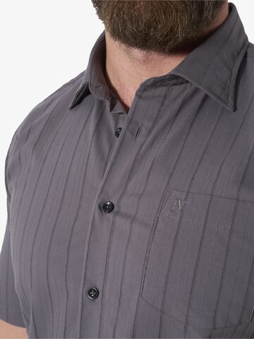 Jan Vanderstorm Comfort fit Button Up Shirt ' Jorma ' in Grey
