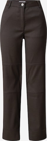 Samsøe Samsøe Szeroka nogawka Spodnie w kolorze brązowy: przód