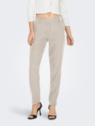 Regular Pantalon à plis 'VERONICA-ELLY' ONLY en beige : devant