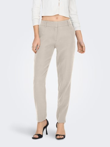 Regular Pantalon à plis 'VERONICA-ELLY' ONLY en beige : devant