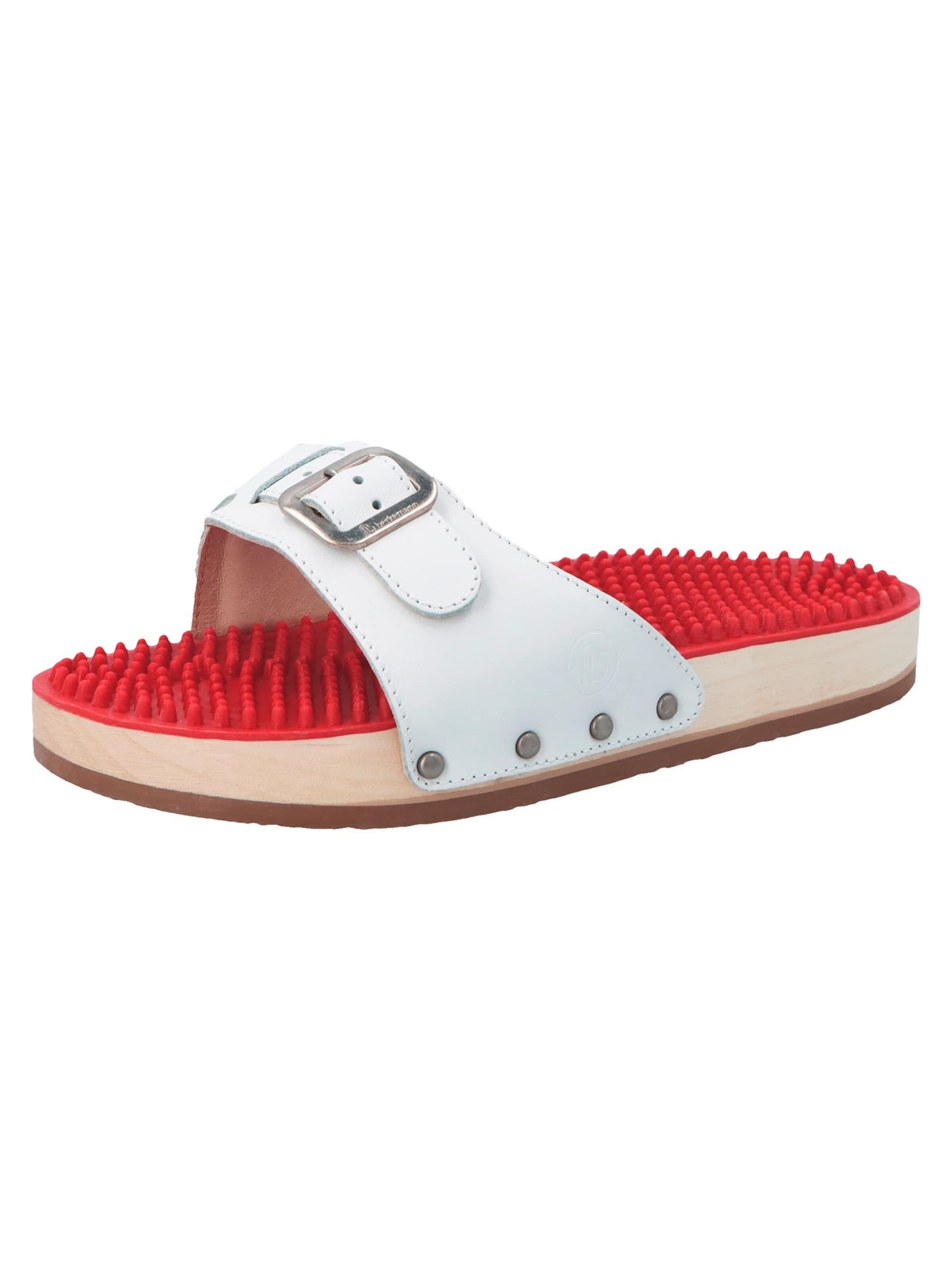 BERKEMANN Mule 'Noppen-Sandale' in White: front