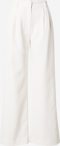 Abercrombie & Fitch - Pierna ancha Pantalón plisado 'CLASSIC' en beige: frente