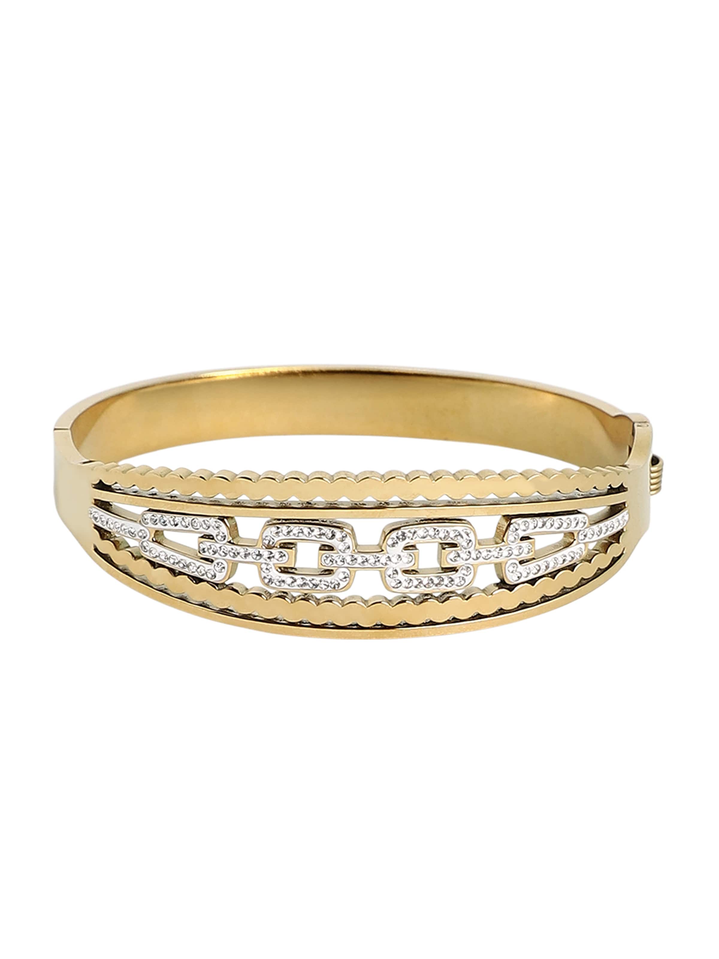 SOHI Armband 'Samara' in Gold: Vorderseite